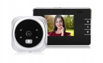 ELEKTRONICZNY WIZJER DO DRZWI KAMERA DZWONEK LCD