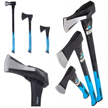 SIEKIERA ZESTAW 3 SIEKIER FIBERGLASS ROZŁUPUJĄCA !