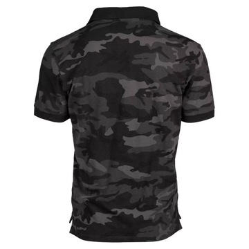 Koszulka polo polówka moro T-shirt Mil-Tec Prewash Dark Camo L