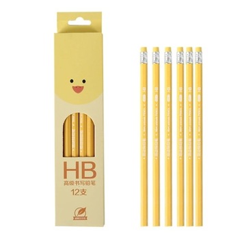 12Pcs Pencils Non-slip Pen Grip Unsharpened for Kids Students Drawing