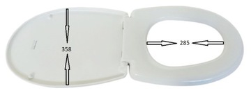 СИДЕНЬЕ ДЛЯ УНИТАЗА МЕДЛЕННО ЗАКРЫВАЮЩЕЕСЯ ДЛЯ CERSANIT DELFI, СЪЕМНОЕ