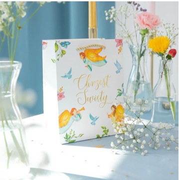 ПОДАРОЧНЫЙ СУМКА, пакет СВЯТЫЕ КРЕЩЕНСКИЕ АНГЕЛЫ МАЛЕНЬКИЙ А5, подарочный пакет