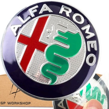 ЭМБЛЕМА ALFA ROMEO 74 мм 147 156 159 ЗНАК MITO