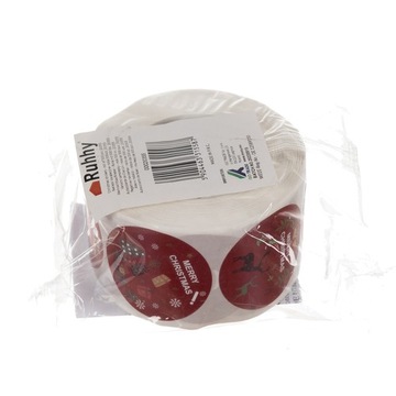 NAKLEJKI ŚWIĄTECZNE X 500 ROLKA WESOŁYCH ŚWIĄT NA PREZENTY ŚWIĘTA