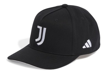 CZAPKA Z DASZKIEM ADIDAS JUNEMTUS TURYN CZARNA, SPORTOWA IY0424.