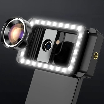 APEXEL Объектив для телефона APEXEL APL-HB100FL23 Макро 100 мм с подсветкой