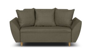 Sofa kanapa 2 os z funkcją spania ALI brązowa