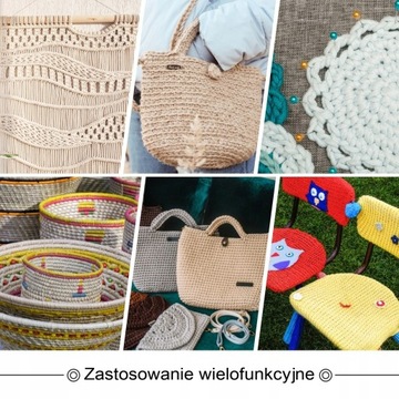 Нитка из натурального хлопка для макраме, 200 м, 1 мм.
