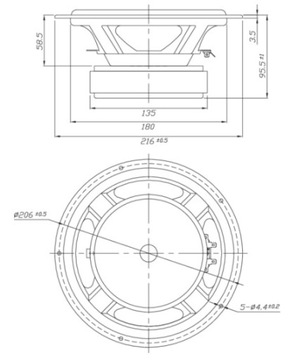 Низкочастотные динамики Dayton Audio DSA215 8 Ом