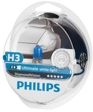 ŻARÓWKI PHILIPS H3 DIAMOND VISION 5000K XENON EF.