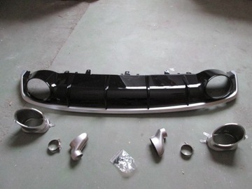 DIFUZOR ZADNÍHO NÁRAZNÍKU AUDI A7 2014-2018 STYL RS7 DO S-LINE