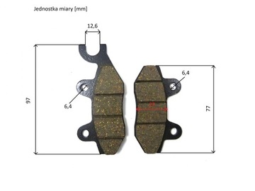JUNAK M12/M12 VINTAGE KLOCKI HAMULCA TYŁ