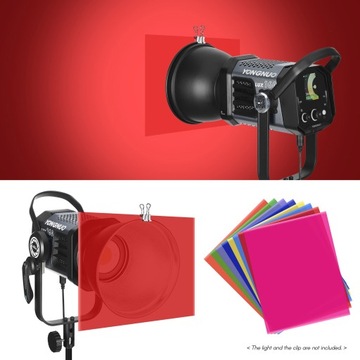 8 цветов/набор прозрачного гелевого фильтра из ПЭТ