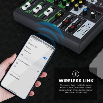 Asmuse 4-канальный аудиомикшер