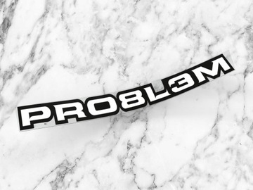 Naklejka K13 + PRO8L3M 10 x 1 cm problem ground zero mixtape #1