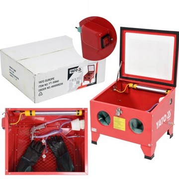 ПЕСКОСТРОЙНАЯ МАШИНА YATO С КАБИНОЙ, 90 Л, СТРУЙНАЯ СТРУЙНАЯ МАШИНА