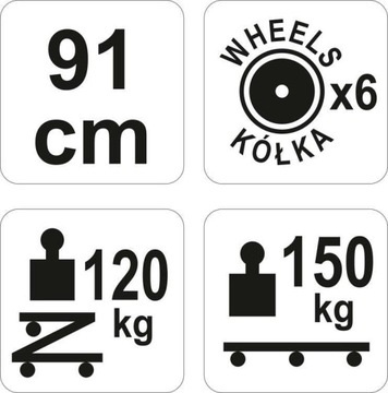 LEŻANKA WARSZTATOWA SIEDZISKO YATO YT 08802 STOŁEK TABORET