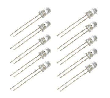 Dioda LED 5mm biała 10 szt.