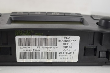 CITROEN C4 I 10 R PANEL KLIMATIZACE