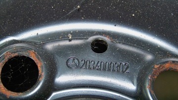 DISK OCELOVÝ MERCEDES-BENZ OE W203 7.0" X 16" 5X112 ET 37