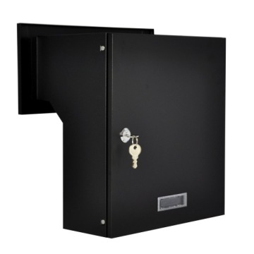LETTER BOX C4 LARGE, матовый черный + 3 ключа
