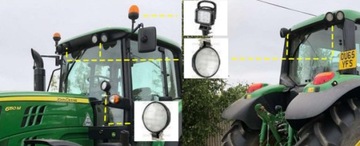 Светодиодный боковой рабочий фонарь John Deere серии M, R