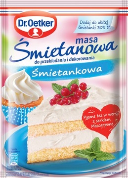Dr. Oetker Masa śmietanowa smak Śmietankowy 56 g