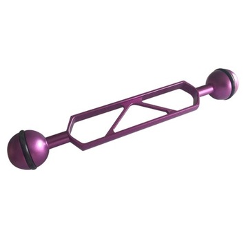 Stabilne ramię z podwójną kulą 6 Przedłużacz do fotografii podwodnej w kolorze fioletowym
