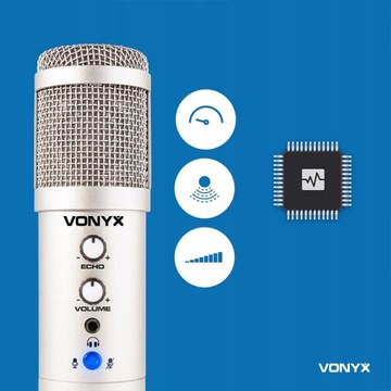 USB-микрофон для КОМПЬЮТЕРА со штативом Vonyx