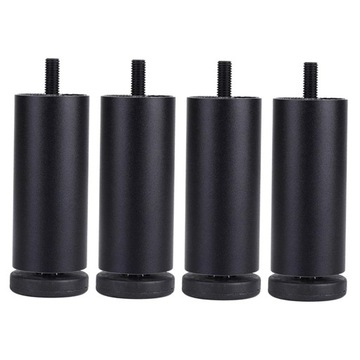 4x Wymienne nóżki do sofy do stolika kawowego, czarne 15 cm