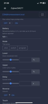Fingerbot naciskanie przycisków Zigbee TUYA HomeKit Zigbee2MQTT