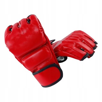 RĘKAWICZKI NA SIŁOWNIĘ RĘKAWICE DO MMA CZERWONY