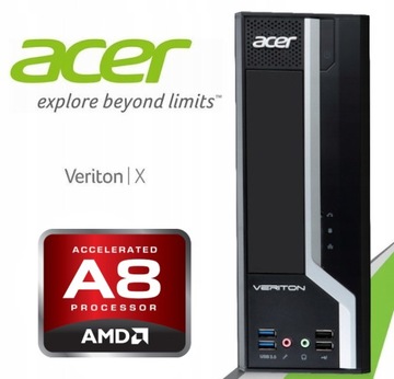 PC ACER VERITON X4110G AMD A8 4GB 120SSD W10 RS232
