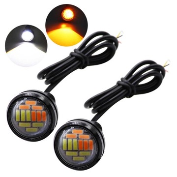 2в1 ДНЕВНЫЕ ОГНИ ДНЕВНЫЕ ОГНИ ПОВОРОТОВ 12 СВЕТОДИОДНЫХ КРУГЛЫХ