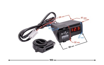 USB-разъем для руля мотоцикла.