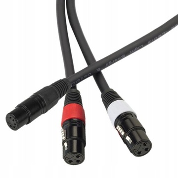 5-контактный разъем XLR на двойной 3-контактный XLR