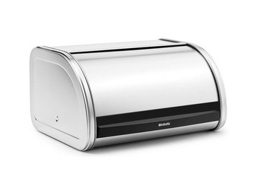 Хлебница Brabantia с выдвижной крышкой, средняя, ​​матовая сталь