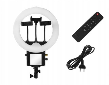 LAMPA PIERŚCIENIOWA LED KOSMETYCZNA + LUSTRO NL-60