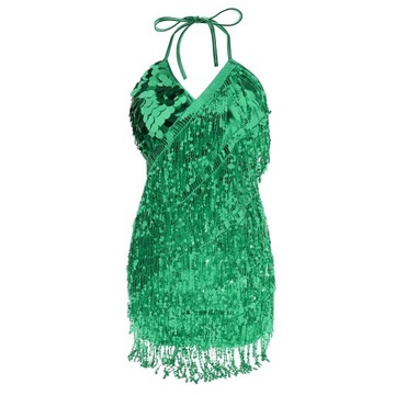 Юбка с бахромой для бальных танцев L