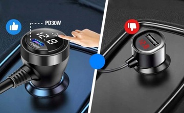 РАЗДЕЛИТЕЛЬ РАЗДЕЛИТЕЛЬ НА 4 ГНЕЗДА ПРИКУРИВАТЕЛЯ USB ВОЛЬТМЕТР 12В 24В CZ7