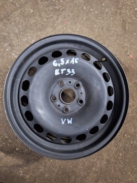 DISK OCELOVÝ VOLKSWAGEN OE 7N0601027B 6.5" X 16" 5X112 ET 33