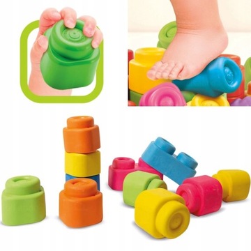 ПОДАРОЧНЫЙ НАБОР БОЛЬШИХ РЕЗИНОВЫХ БЛОКОВ SENSORY CAR ДЛЯ ДЕТЕЙ ОТ ГОДА