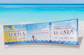 Пляжная ширма 400x70см Печать логотипа + дизайн