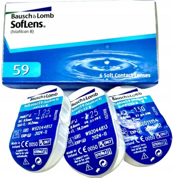 Soflens 59 Miesięczne Soczewki Kontaktowe +0,50