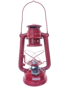 Lampa naftowa 31 cm różne kolory wozówka komplet
