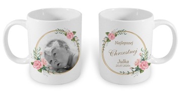 KUBEK FOTO podziękowania chrzestny babcia wujek