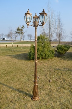LAMPA OGRODOWA LATARNIA ZŁOTA ANDROMEDA F3
