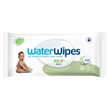 WATERWIPES CHUSTECZKI NAWILŻANE DLA NIEMOWLĄT NASĄCZANE WODĄ 60 SZTUK