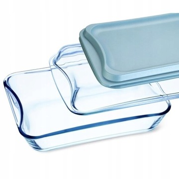 NACZYNIE PROSTOKĄTNE + 2 SZT POKRYWKA SIMAX 4,4 L