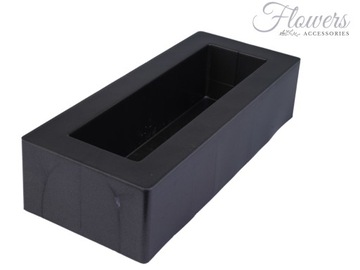 DŁUGA DONICZKA DO KWIATÓW GRAFIT ANTRACYT 36 cm